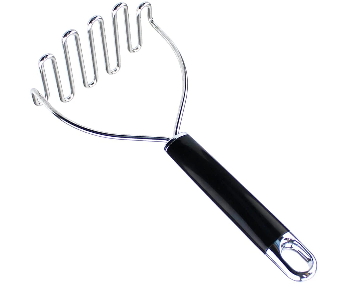 KitchenAid Gourmet Stainless Steel Wire Masher, 10.24-Inch, Black