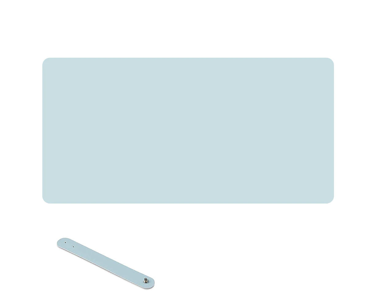 Mouse Pad And Leather Desk Pad, Eco-Friendly Desk Pad, Double Sided Desk Protector, Waterproof Keyboard Pad-Light Blue-800*400Mm