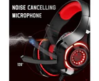 Gaming Headset for PS4 PS5 Xbox One PC Switch with Noise Canceling Mic, Over-Ear Gaming Headphones