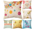 Easter Series Print Pillow Case Sofa Cushion Office Gift Sofa Bedding Supplies-#2