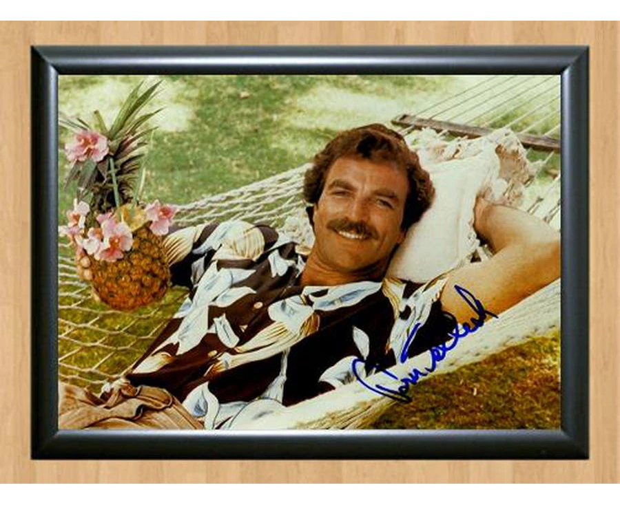 Magnum, P.I. Tom Selleck Signed Autographed Photo Poster Memorabilia A4