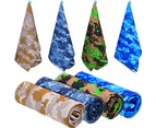 4 Pcs Cooling Towel Ice Towel Camouflage Microfiber Cooling Towel Lightweight Gym Towel Keep Cool For Travel Camping Golf Football