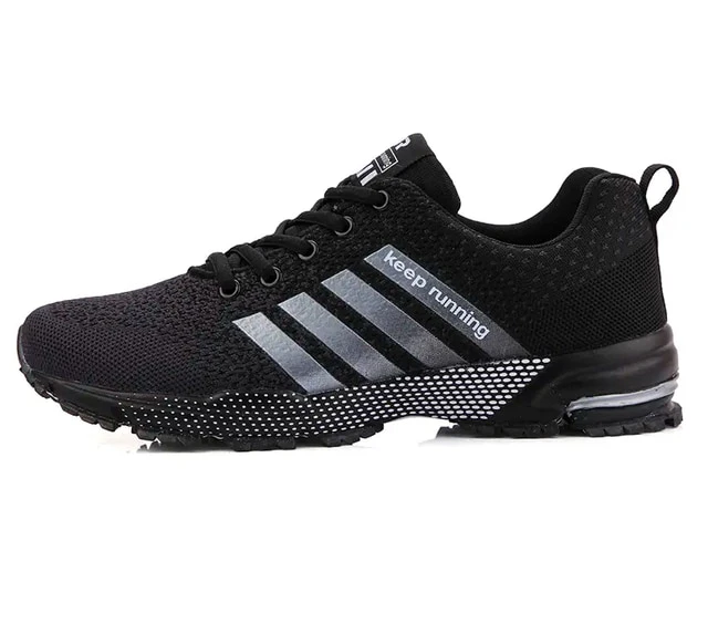 Women Running Shoes Breathable Outdoor Sports Shoes Lightweight Sneakers - Black