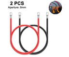 Battery Cables Set With Terminals, 3/8-Inch Lugs (Positive And Negative), Marine Cable Repair Parts