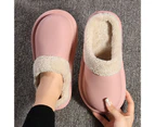 Winter Women Anti-Skid Home Slippers Waterproof Warm Plush Floor Slip on Shoes