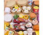 Role Play Food Game Realistic Interactive Bright Color Fruit And Vegetable Food Play House Simulation Toy for Girls - C