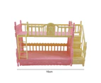 Bed Toy Double Layers Role Play Micro Children Play House Doll Accessories for Kids-Random Color