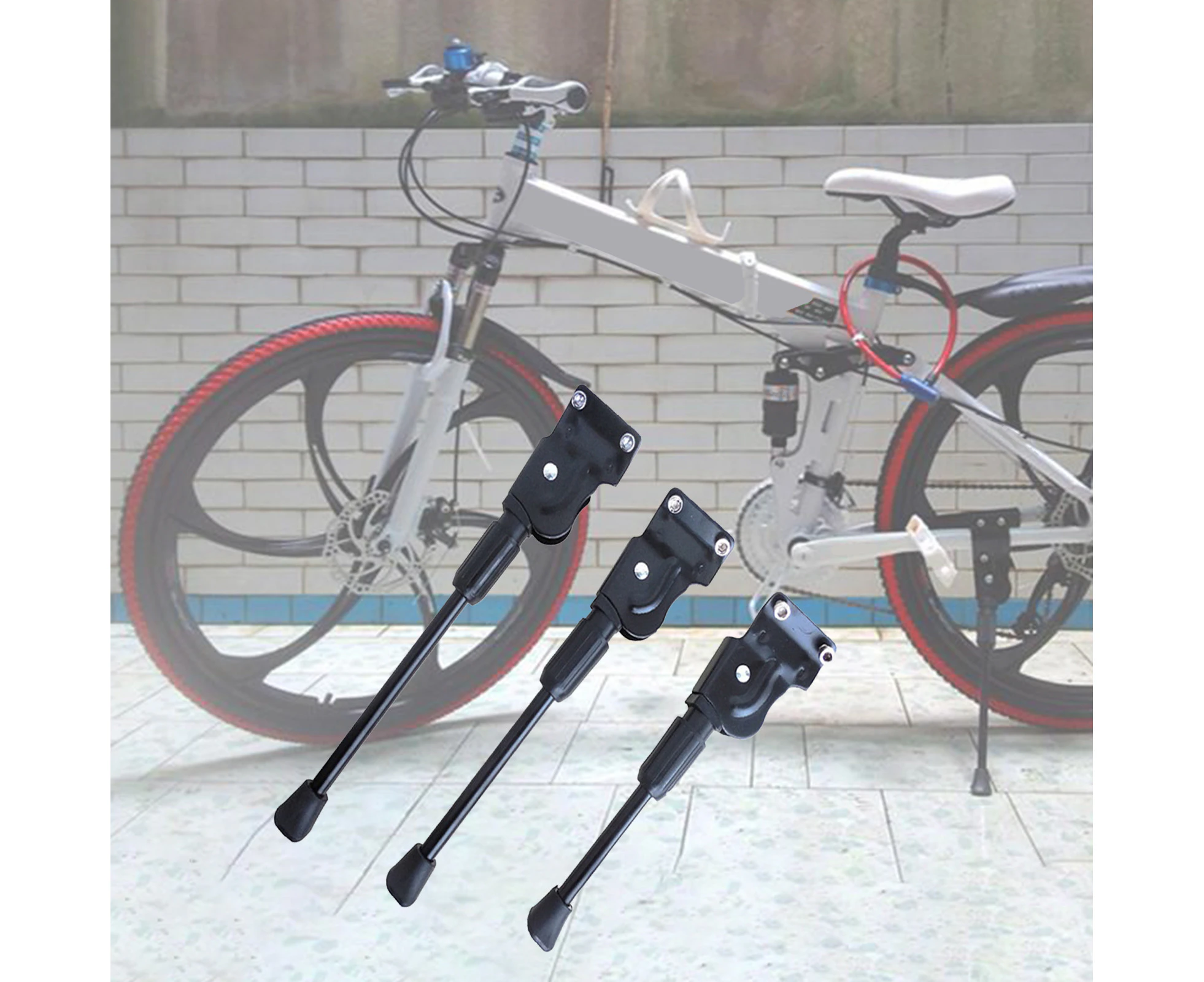 20/24/26-inch Mountain Bike Support Bicycle Kickstand Parking Foot Side Stand