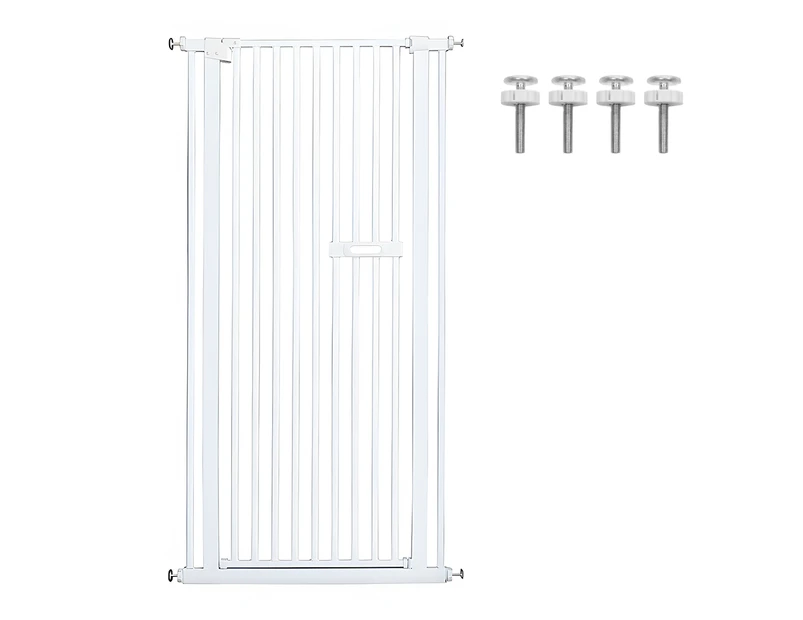 Upgraded Extra Tall 150cm Baby Pet Security Gate Safety Gate Easy Fit Fence Adjustable Width 75 85cm Two Way Opening No Drill Needed