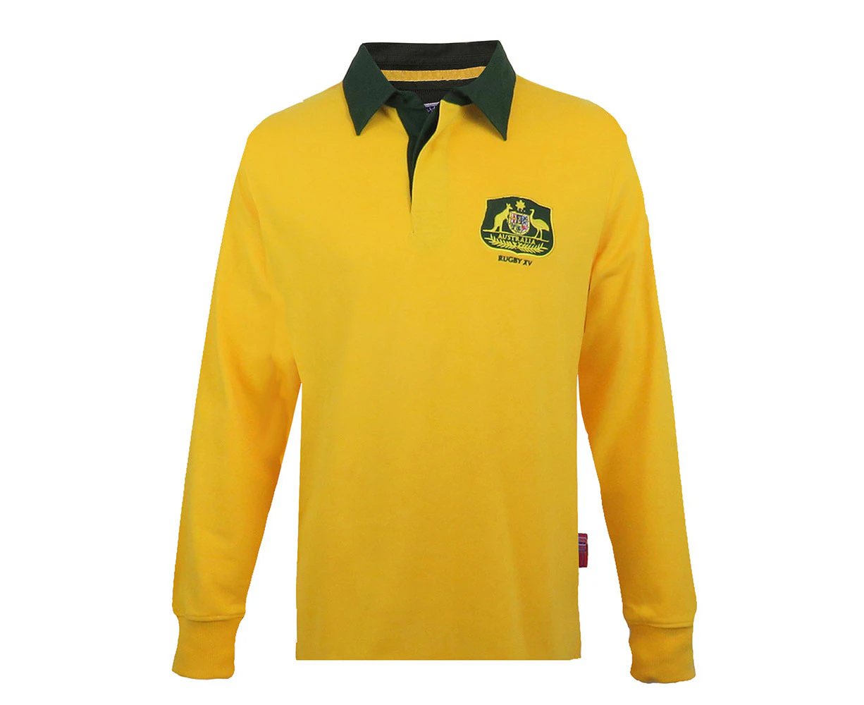 Australia Rugby Union Shirt Vintage - Yellow