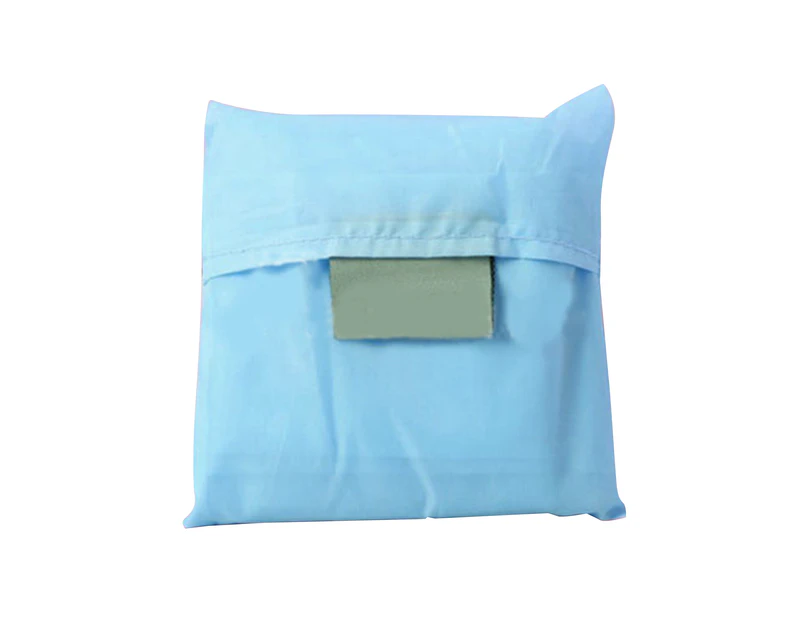 Shopping Bag Flexible Waterproof Polyester Waterproof Storage Bag for Grocery Shopping Sky Blue