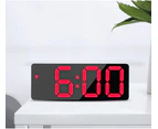 Smart Digital Alarm Clock, Small Clock With Snooze, Dimmable, Temperature, Date, 12/24 Hours, Red