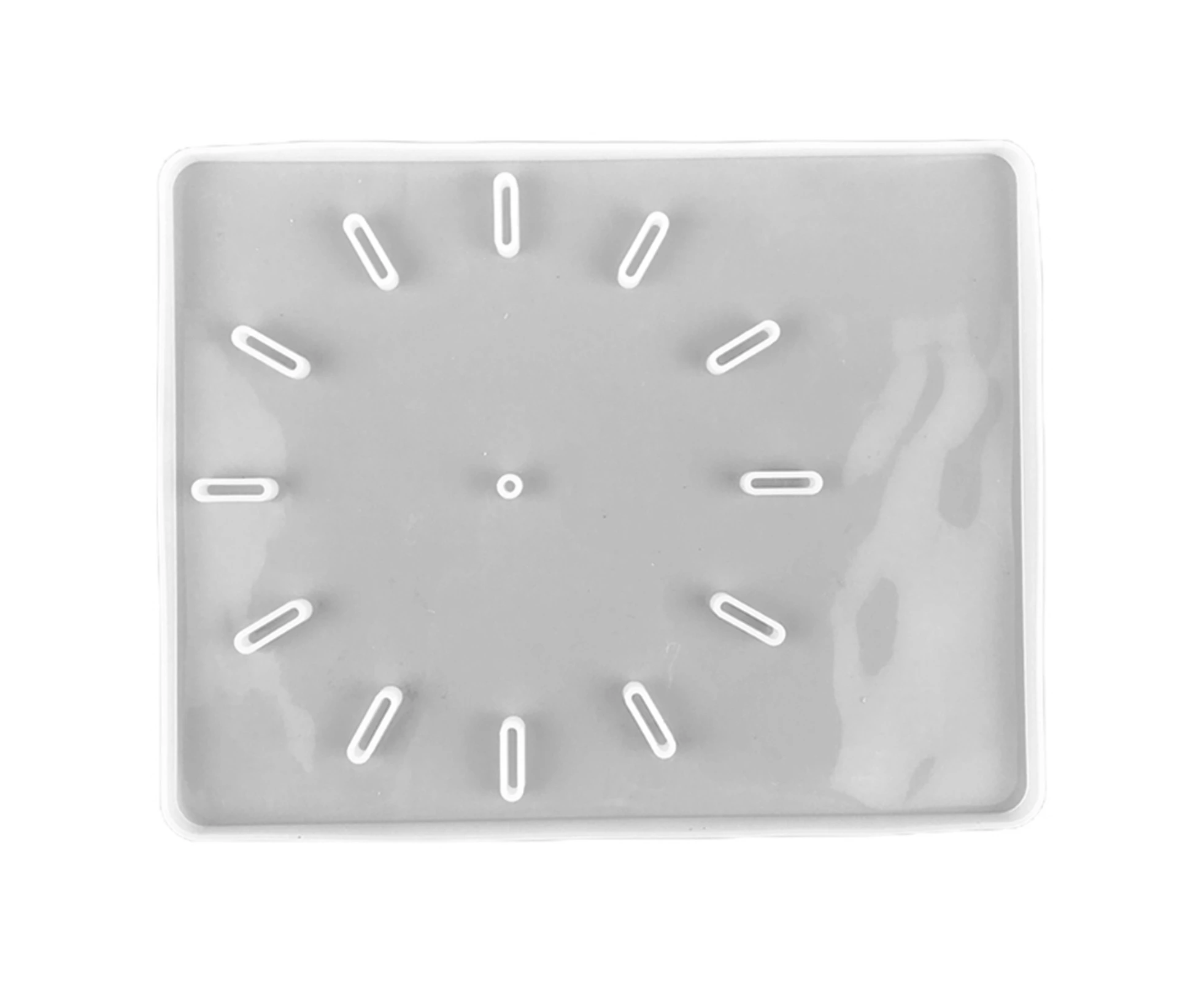 Mbg Non-Stick Cake Mould Universal Silicone Flexible Epoxy Resin Mold for Gifts-White Square - White