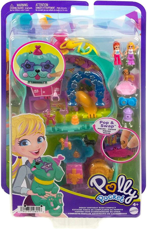 Polly Pocket Doggy Birthday Bash Compact