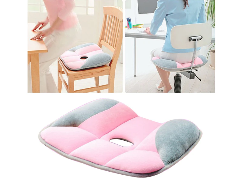 Knbhu Comfortable Yoga Home Office Seat Mat Health Beauty Hip Cushion Chair Pad-Pink - Pink