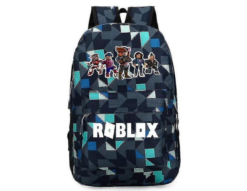 (5 Figure) Roblox Backpack Kids School Bag Boy Handbag Travel