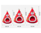 Pet Chirstmas Tree Cat House Beds - Red Green Portalbe Indoor Pet Tent for Kittens Cats Cave Nest$Cat Bed House, Cat Tent Bed