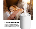 Humidifier USB Plug-in Power Supply, Facial Hydration, Mini Humidifier, Tap Water, Car white