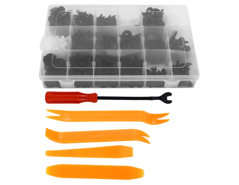 415Pcs Car Push Retainer Clips Assortment Kit Bumper Fasteners With Removers Tools