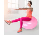 50cm Donut Gym Exercise Workout Fitness Pilates Inflatable Balance Yoga Ball - Pink