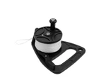 150Ft Scuba Diving Reel Spool With Thumb Stopper For Safety Underwater Diving Snorkelingblack And White