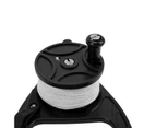 150Ft Scuba Diving Reel Spool With Thumb Stopper For Safety Underwater Diving Snorkelingblack And White