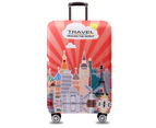 Luggage Cover Elastic Travel Suitcase Protective Cover (M), Luggage Cover Protective Cover,Style 3:,M