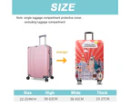 Luggage Cover Elastic Travel Suitcase Protective Cover (M), Luggage Cover Protective Cover,Style 3:,M