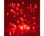 Erlez 2/5/10m LED Copper Wire Fairy String Lights Garland Wedding Garden Party Decor-Purple 2M 20LED