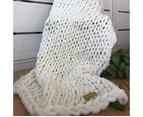 Blankets, chunky blankets, wool yarn, 80*100cm, white