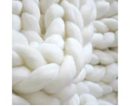 Blankets, chunky blankets, wool yarn, 80*100cm, white