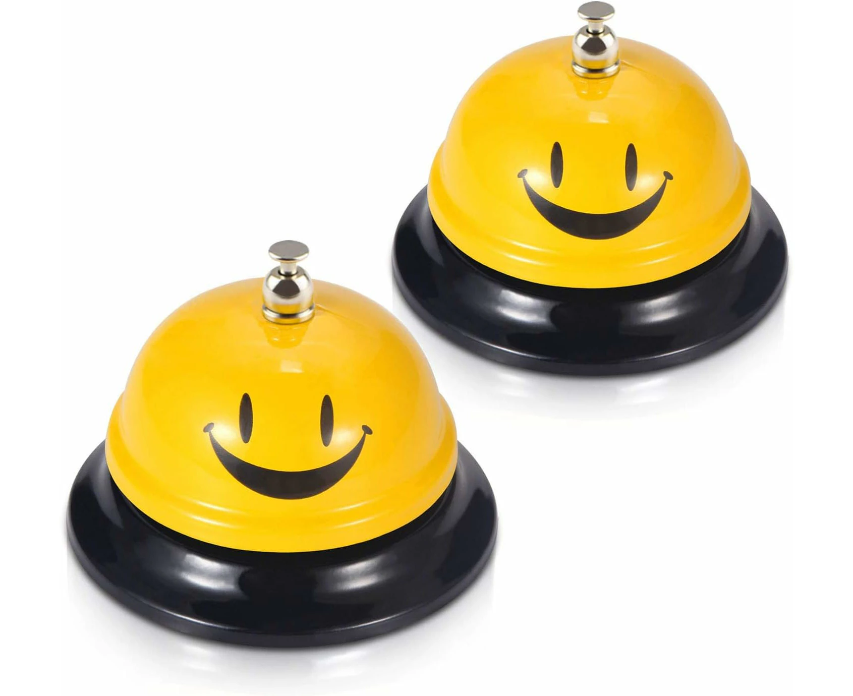 Call Bell, Service Bell For The Porter Kitchen Restaurant Bar Classic Concierge Hotel (3.3 Inch Diameter) (Yellow)