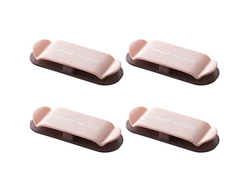 Cable Holder Clips 4 Pack Cord Organizer Management Clip Self Adhesive,Pink