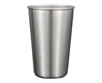 Stainless Steel Pint Cups - Stackable Pint Cup Tumblers For Travel – Metal Cups For Drinking Outdoors - 500ml Reusable Steel Cups - 5 Pack