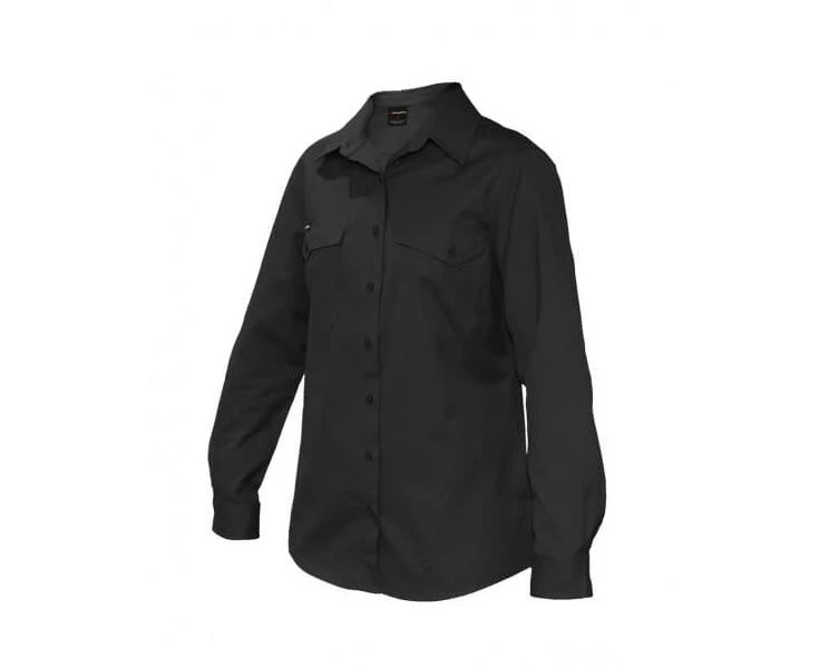 King Gee Womens Workcool 2 Shirt LS(K69880) - Charcoal