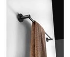 50cm Wall Mounted Towel Rack for Bathroom or Kitchen, Black Towel ring Towel holder,  towel holder Toilet accessories Bathrooms