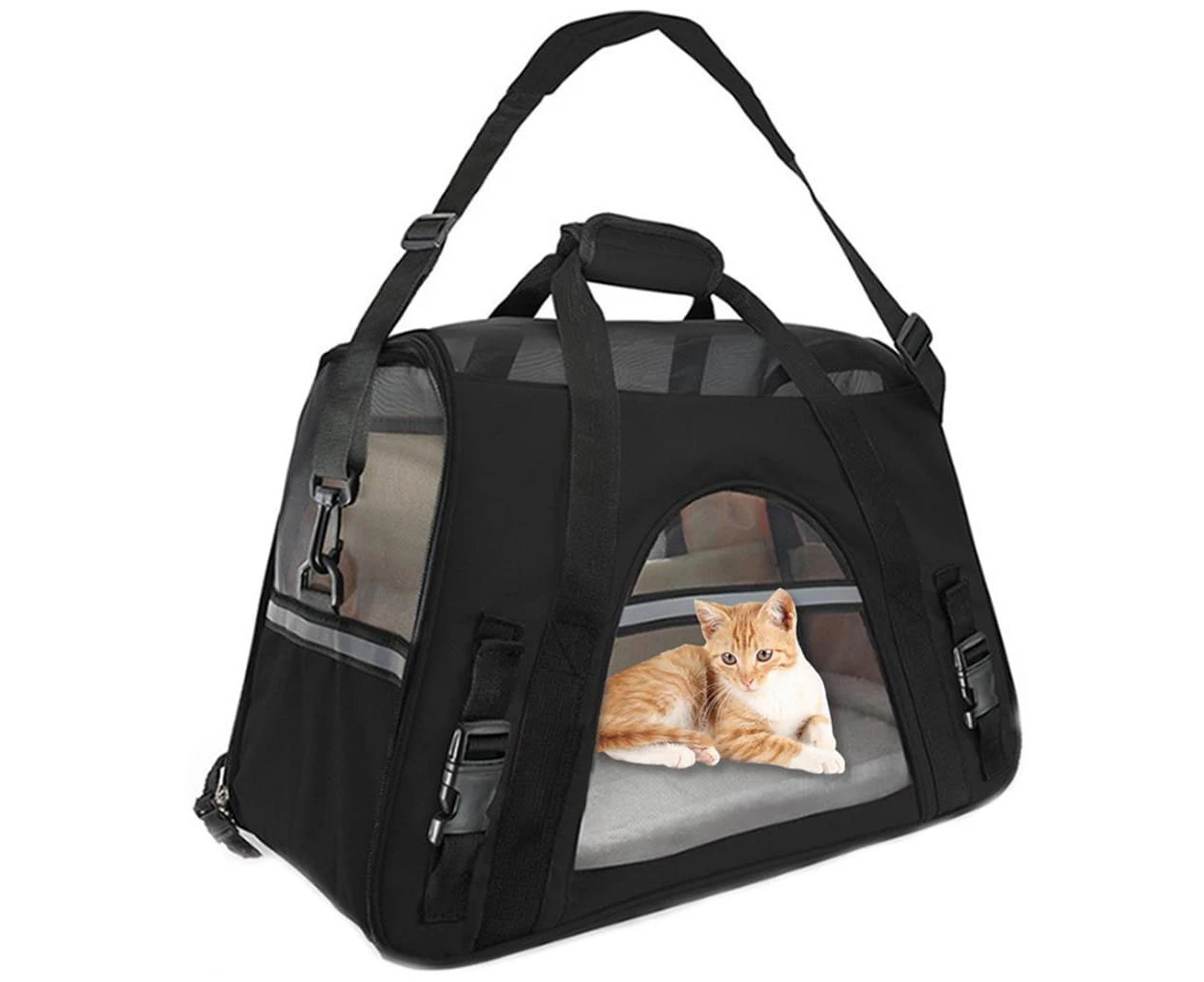 Pet Transport Bag for Dogs & Cats Comfort Transport Box Soft Travel Bag for Pets Travel Carrier Cage Carrier Airline Airline Approved