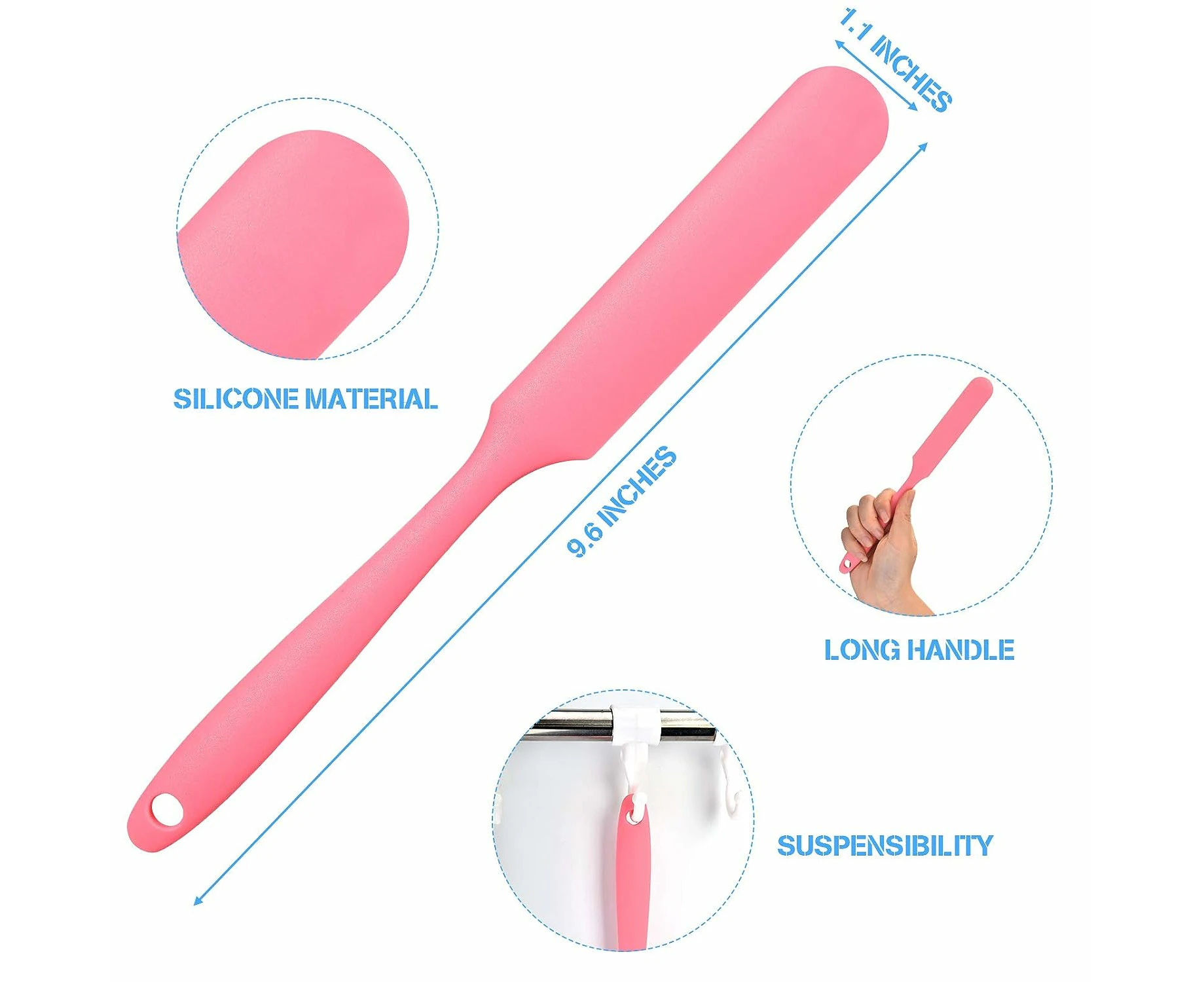 Non-Stick Wax Spatulas Silicone Spatula Waxing Applicator Hair Removal Sticks Applicator Spatula Reusable Scraper Hard Wax Sticks For Home Salon Body Use,G