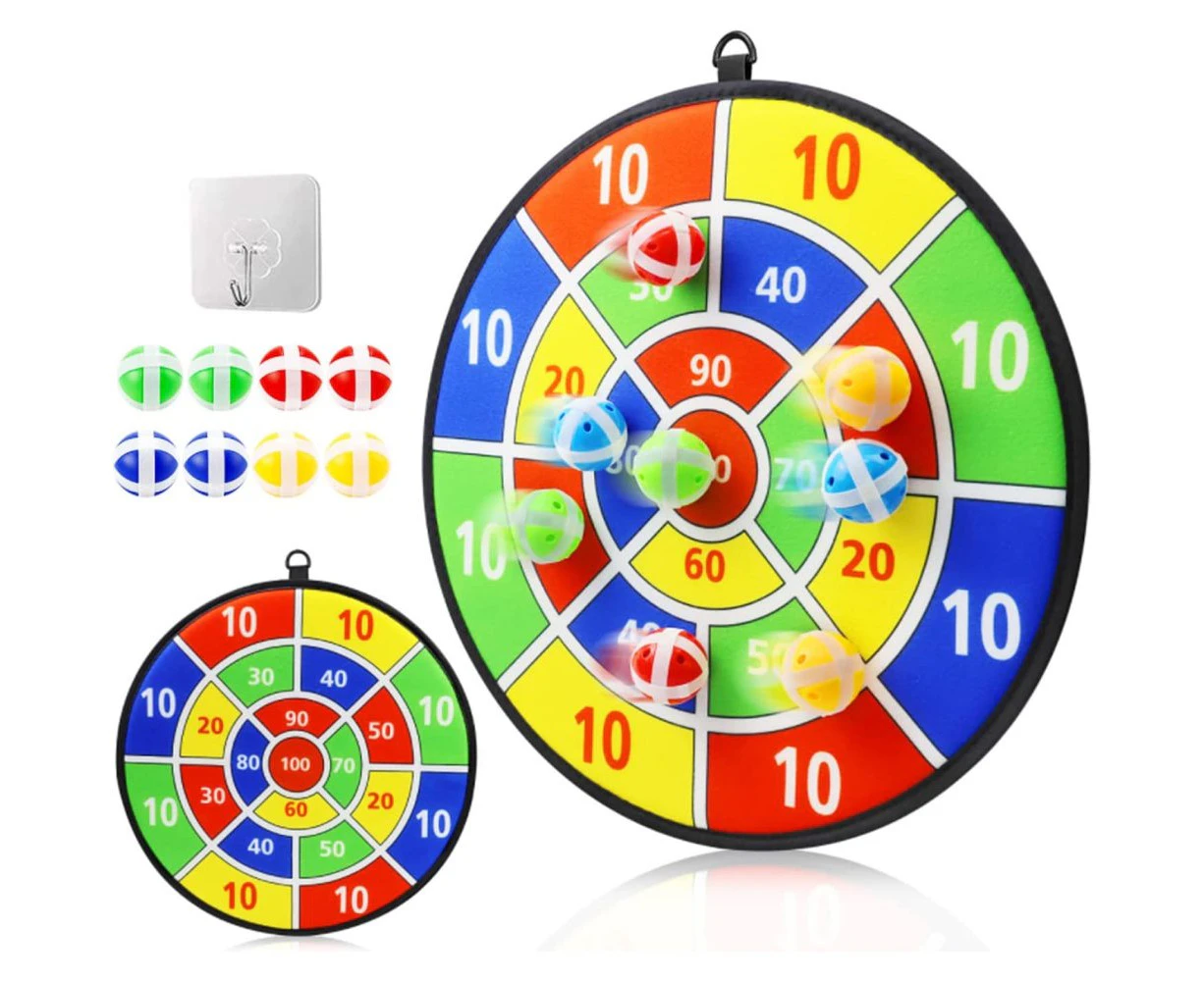 Children's big dart board, children's dart committee with 8 sticky balls, boys' toys, indoor/outdoor fun party game toys