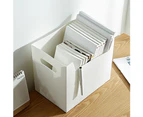 Office Home Desk Storage Box Pencil Holder Stationery Sundries Books Organizer - White