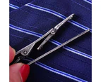 Fashion Men Metal Simple Necktie Tie Bar Clip Clasp Pin Business Accessory Gift Antique Silver