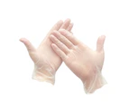 Sunshine 50Pcs Gloves Disposable Oilproof Nitrile Anti-stain Cleaning Gloves for Home-Clear S