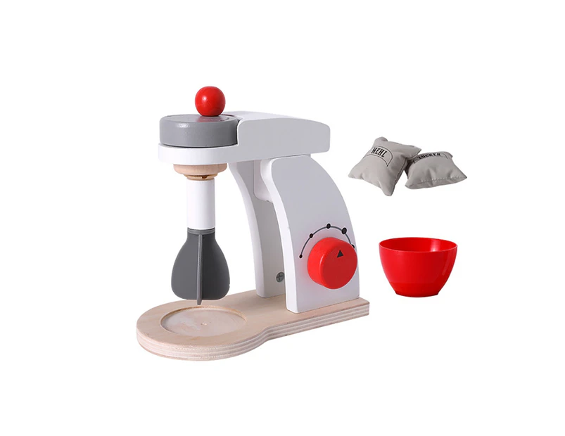 Wooden Mini Simulation Bread Coffee Maker Blender Pretend Role Play Kids Toy- Blender