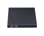 Portable USB 2.0 External DVD Optical Drive Player Reader for Computer Laptop - Black