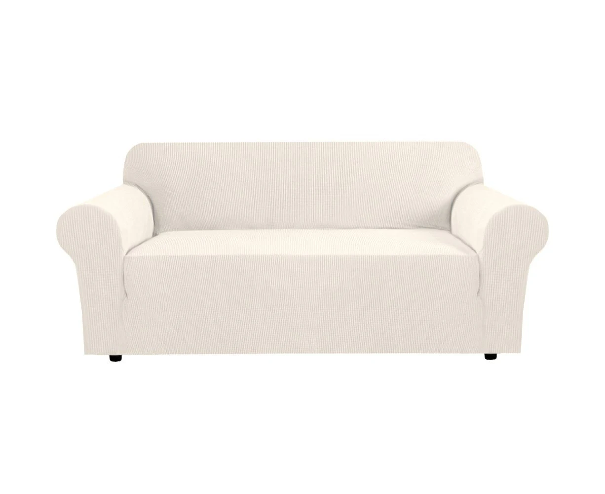 Stretch Sofa Covers Couch Covers Sofa Slip Cover Furniture Slipcovers Protector Stay In Place, Thick Soft Fabric, 1/2/3/4 Seater, N.Ivory