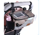 Stroller Organizer Pram Pushchair Organizer Bag 2-in-1 Buggy Organizer