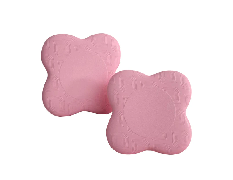 Yoga Knee Pads Non-slip Strong Load-bearing Wear-resistant Ergonomic Shape Multiple Use Protecting Accessories Extra Thick Yoga Knee Pad Cushions - Pink