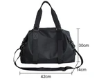 Travel Duffel Bag, Sports Tote Gym Bag, Shoulder Weekender Overnight Bag,Black