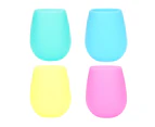 Silicone Drinkware blue+pink+yellow+green