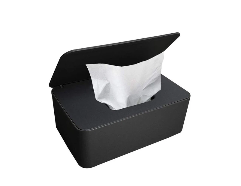 Wet wipes box, baby wet wipes box, tissue storage case, toilet paper box, baby wipes case, tissue holder-schwarz